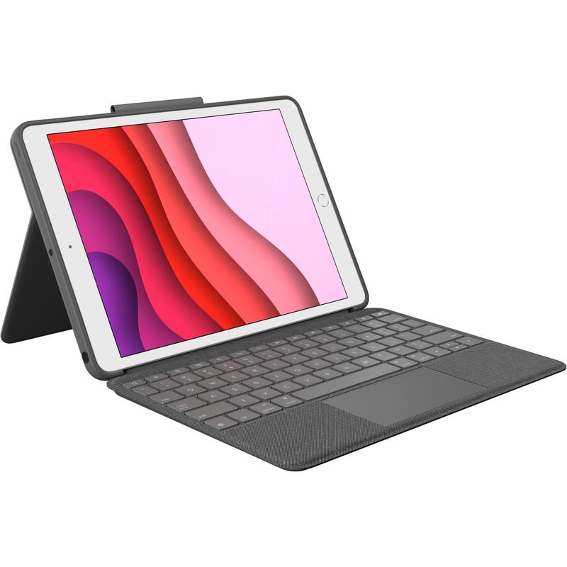 Logitech Combo Touch Folio Keyboard Case with Trackpad for iPad 7th 8th Gen