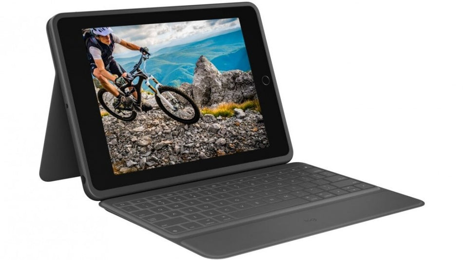 Logitech Rugged Folio Keyboard Case for iPad 7th 8th Gen