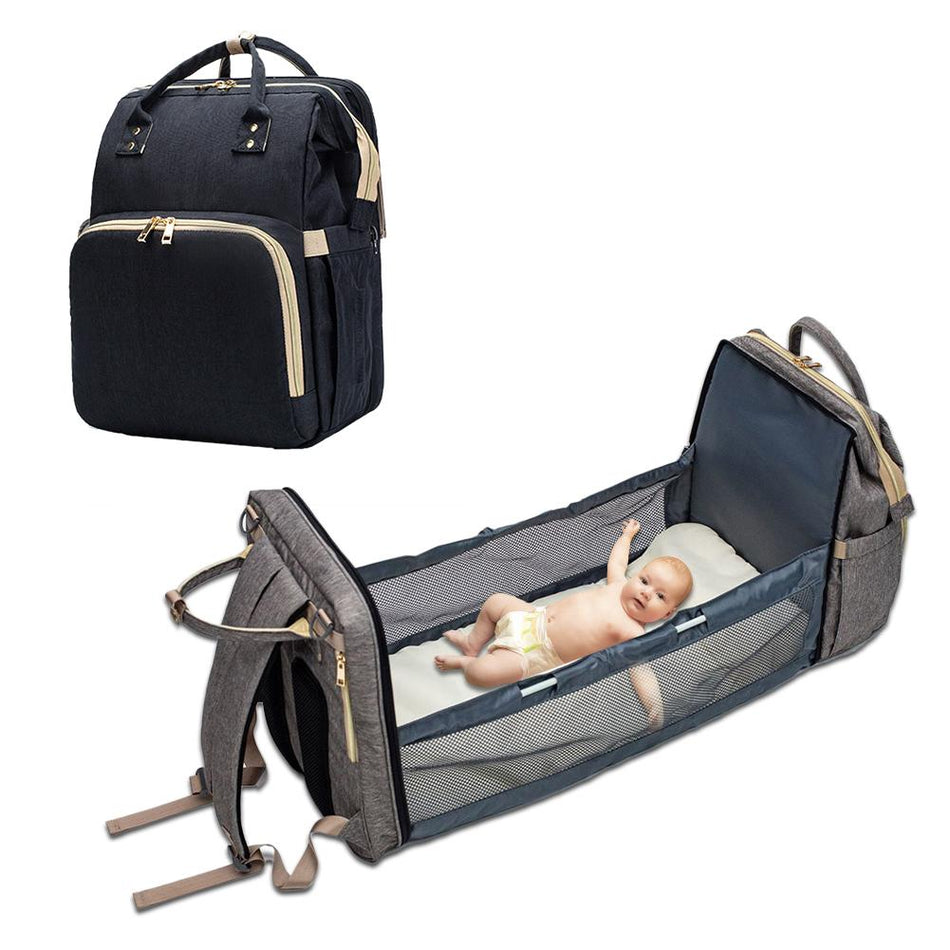 Baby Convertible Nappy Bag / Portable Baby Bed Backpack
