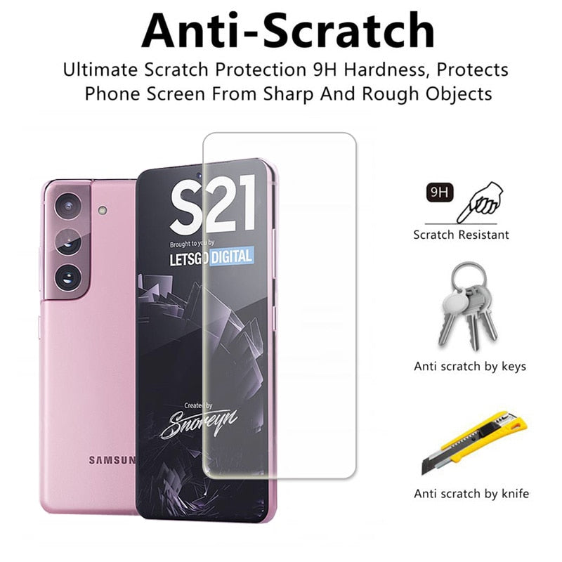 Glass Phone Screen Film Protector for Samsung S21 Ultra